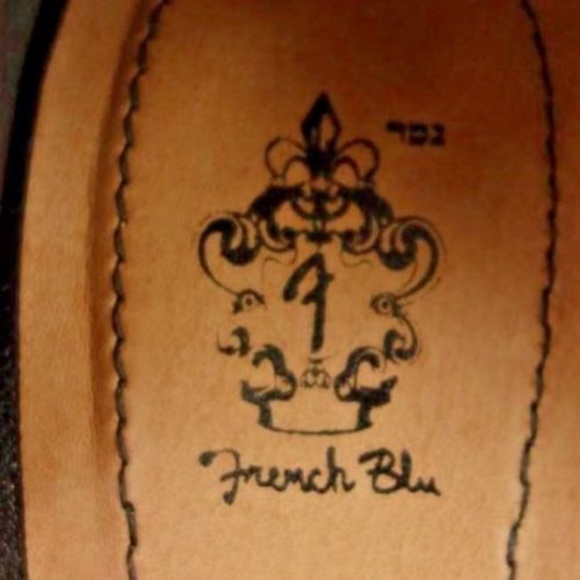 NWT French Blu Black Aztec Patterned Block Heel - Picture 7 of 8